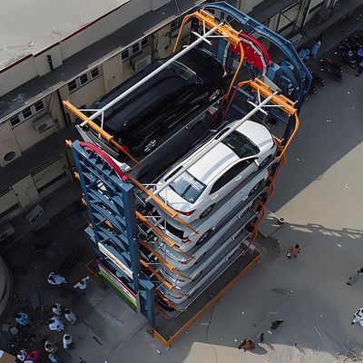 kualitas  Automated Parking System Solution Vertical Car Parking Machine With Motor Chain Drive pabrik