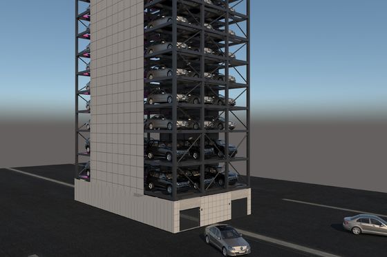 Vertikal Otomatis Parkir Mobil Cerdas 2300kg Tower Parking Car System