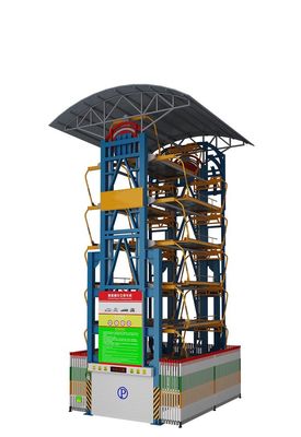 Sistem Parkir Rotary Vertikal Mekanis 8 Lapisan Sistem Parkir Pintar Rotary