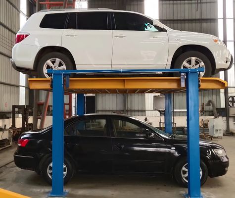 Beban 2500kg 4 Post Parking Car Lift PLC Sistem Parkir Hidraulik