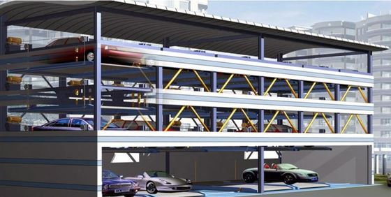 Menyimpan Ruang Puzzle Lift Parking System 2000kgs Parkir Mobil Rumah