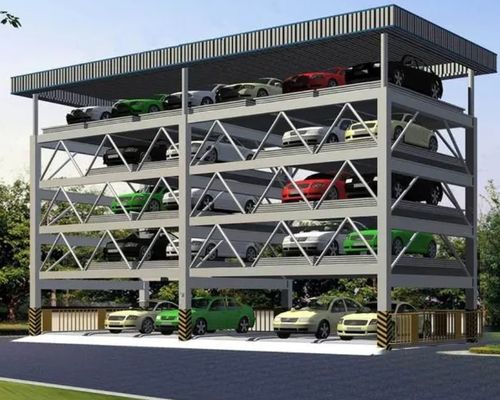 Menyimpan Ruang Puzzle Lift Parking System 2000kgs Parkir Mobil Rumah
