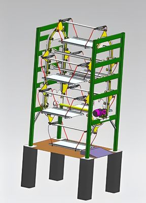 Vertical Rotary Car Parking System Parkir berputar vertikal yang disesuaikan