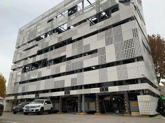 Sistem menara parkir vertikal atau horizontal 120 Kendaraan Menara parkir mobil