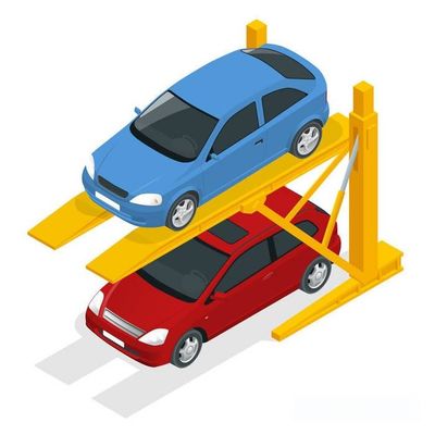 208-230V Electric Four Post Parking Lift Solusi yang sempurna untuk kebutuhan parkir
